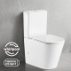 670x360x850mm Bathroom Whirlpool Silent Comfort Height Back To Wall White Ceramic Toilet Suite